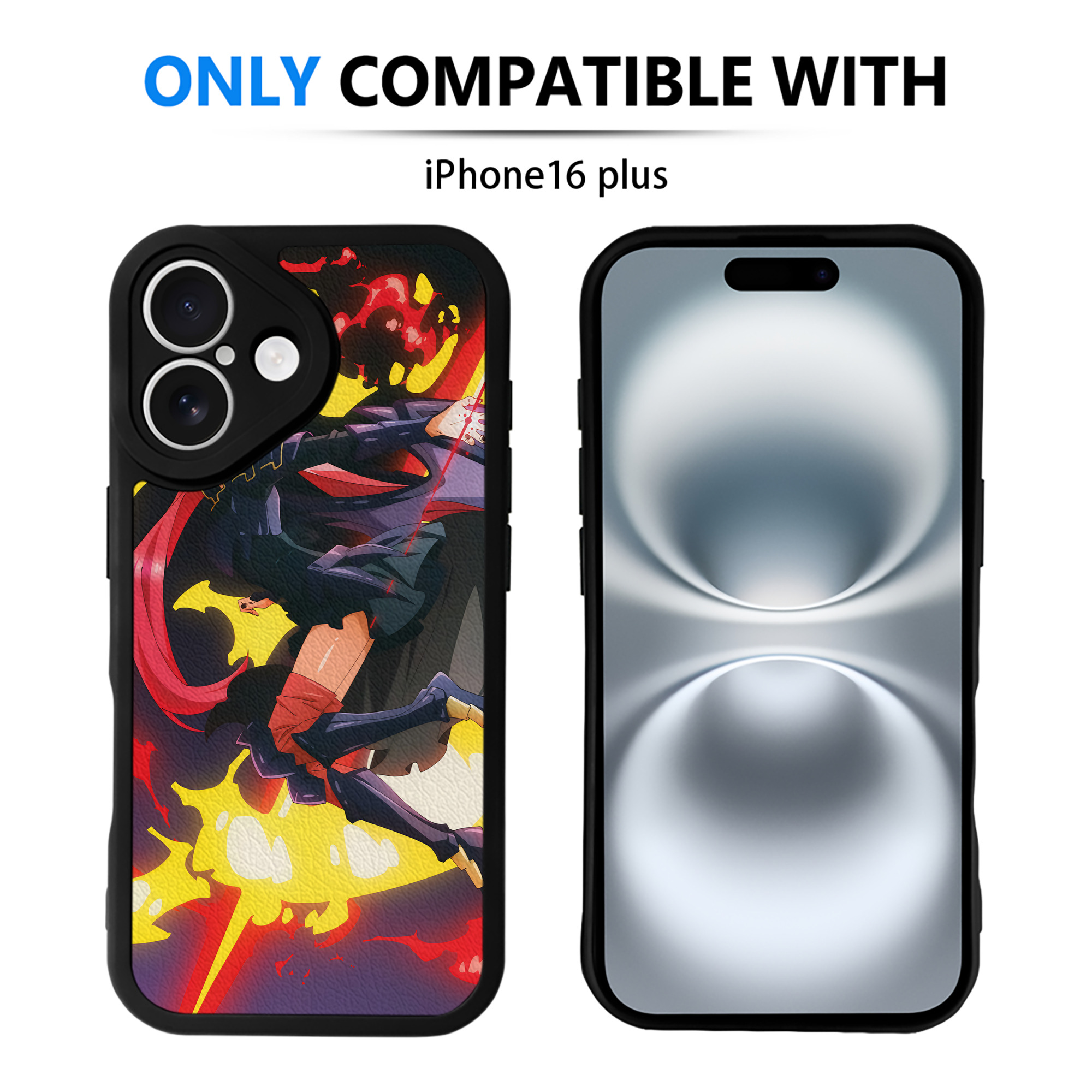 （画像用） 転スラ Regarding Reincarnated to Slime 【iPhone 16シリーズ対応】シリコンスマホケース（レザー調） 材質：シリコン